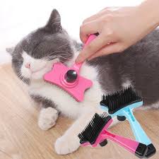 Cat Button Comb Automatic Cat Hair Comb Cat Hair Loss Comb Grooming Button Comb