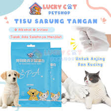 Wet Wipes Gloves Pet Cat Care Hands Wet Wipes No Rinse Dog Wet Tissue