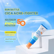 Emina Sun Battle SPF 50 PA ++++ Cica Acne Fighter Sunscreen 30 ml - Image 2
