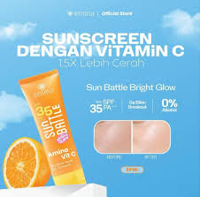 Emina Sun Battle SPF 35 PA +++ Bright Glow Amino + Vit C Airy Barrier Repair 20 ml - Image 3