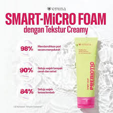 Emina Bright Stuff Prebiotic Tranexamic Acid Brightening Facial Cleanser 50ml - Image 3