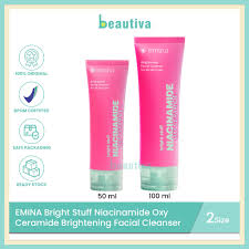 Emina Bright Stuff Niacinamide Oxy Ceramide Brightening Facial Cleanser (100 ml) - Image 4