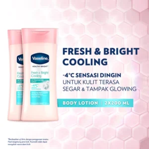 Vaseline Lotion Healthy Bright Fresh & Bright Cooling 200ml Twin Pack