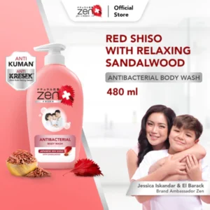 Zen Antibacterial Body Wash Shiso & Sandalwood Pump 480ml