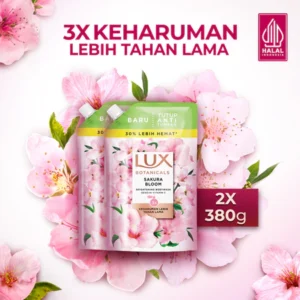 Lux Botanicals Sabun Mandi Cair Sakura Bloom 380g x2