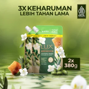 Lux Body Wash Hijab Series Olive Honey 380g x 2