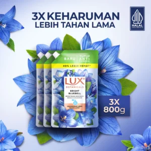 Lux BOTANICALS Bright Bluebell Liquid Shower Gel 800g x3