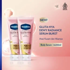 Vaseline Gluta-Hya Body Serum Dewy Radiance 200 mL x2