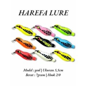 SOFT FROG HAREFA LURE EKSEN GEOL 5.5CM WEIGHT 7GRM UMBAIT KESTING