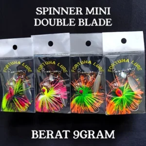 SPINNER MINI FORTUNA LURE DOUBLE BLADE BERAT 8GRM UMPAN KESTING