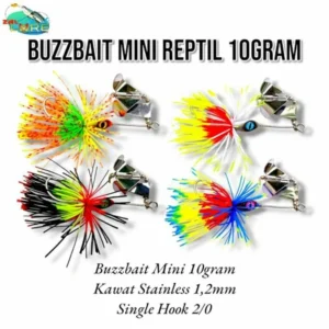 BUZZBAIT MINI REPTIL ZAL LURE BERAT 10GRM UMPAN KESTING