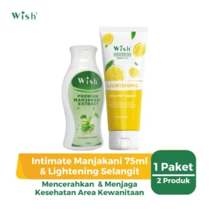 Healthy Brightening Package - Wish LIGHTENING EXORBITANT & INTIMATE Manjakani 75ml Brighten Feminine Area