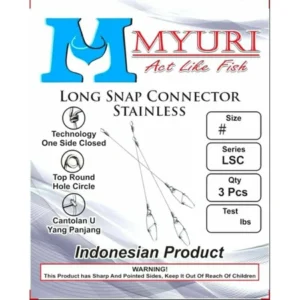 ONE PCS SNAP MYURI IS STRONG AND DURABLE, CAN BE USED FOR TOMAN FISH AND OTHERS