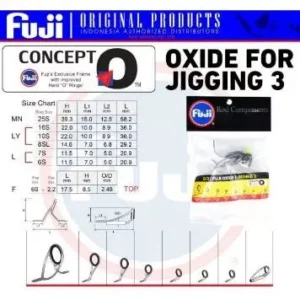 Fuji ROD Component Setting | OXIDE | Galatama Jigging Casting Popping Ultralight | Ring Fuji | Cincin Fuji