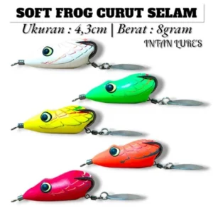 Soft Frog Intan Lure Model Curut Size 4.3cm Weight 8g Kesting Bait