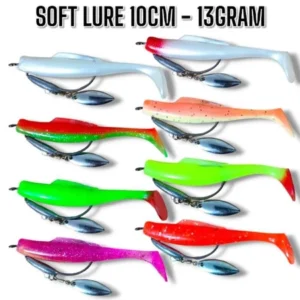 SOFT LURE SIZE 10CM WEIGHT 13GRM HOOK 4/0 UMBAIT KESTING