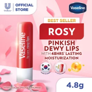 Vaseline Lip Therapy Balm Stick Rosy Lips 4.8g - Lip Moisturizer - Lip Balm