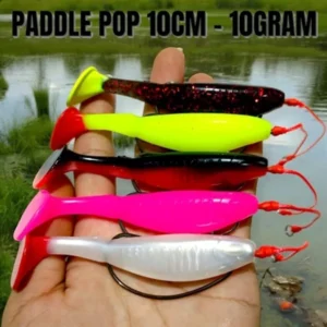 ONE PCS SILENCER PADDLE POP SIZE 10 CM WEIGHT 10 GRM HOOK KEVLAR 5/0 UMBAN KESTING