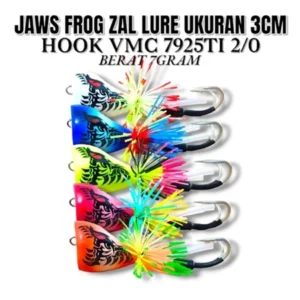 JAWS FROG ZAL LURE SIZE 3CM WEIGHT 7GRM HOOK VMC 7925Ti 2/0 UMBAIT KESTING