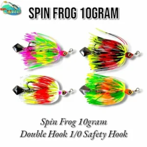 SPIN FROG ZAL LURE WEIGHT 10GRM ATION SINKING HOOK SHARP AND STRONG UMBAT KESTING