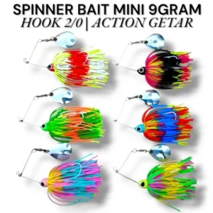 Spinner Mini Action Vibrating Hook 2/0 Wire 1.2g Weight 9g Lure