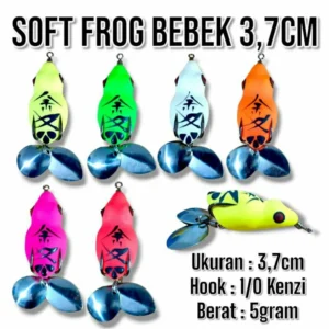 SOFT FROG ZAL LURE SIZE 3.7CM DOBALE BALADE ATION NOISER UMBAIT KESTING