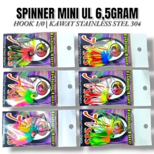 Spinner Mini Lure 6,5grm Hook 2/0 Umpan Kesting