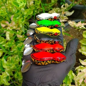 SOFT FROG ARJUNA LURE DOUBLE BLADE SIZE 6CM WEIGHT 12GRM KESTING BAIT