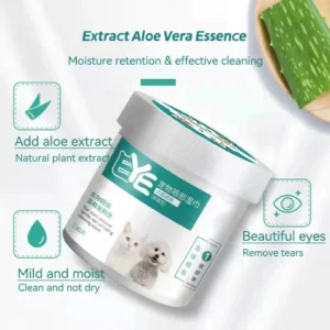 130/200 Pcs Cat Eye Wipes Dog Cat Eye Wipes Anti Bacterial Pet Wipes