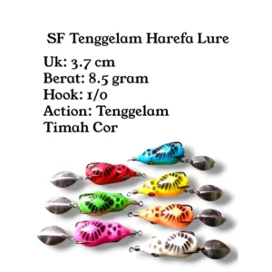 Soft Frog Sinking Harefa Lure Size 3.7cm Weight 8.5g Kesting Bait