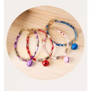 Curly Dog Cat Collar Retro Style Small Animal Collar Dog Cat Collar Bell