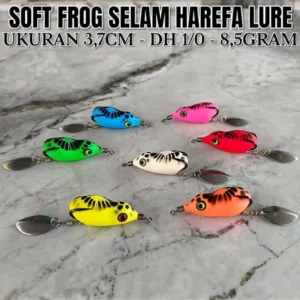 SOFT FROG HAREFA LURE SINKING MODEL SIZE 3.7 CM WEIGHT 8.5 GRM KESTING BAIT