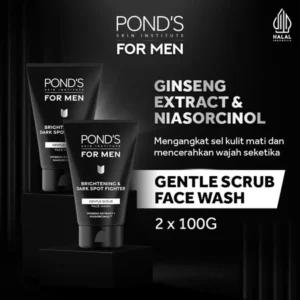Ponds Men Bright Boost Facial Cleanser with Niacinamide 100g x2