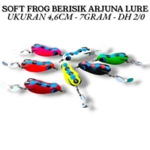 SOFT FROG ARJUNA LURE JAWES FLAVOR SIZE 4.6CM WEIGHT 6.7GRM HOOK 2/0 KESTING BAIT