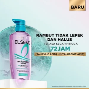 [NEW LAUNCH] L'Oreal Paris Hyaluron Pure 72H Purifying Shampoo - Hair Care for Oil-Free and Smooth Hair that lasts up to 72 hours -