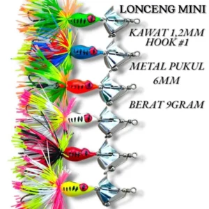 SELATER LONCENG/TITOK FISHING LURE WEIGHT 9GRM SUITABLE FOR CATCHING TOMAN AND GABUSA, KESTING BAIT