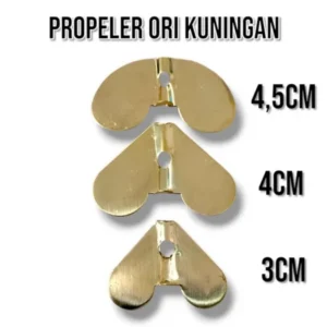 10PCS ORIGINAL BRASS PROPELLERS SIZE 4.5CM 4CM 3CM FISHING BAIT TOOLS