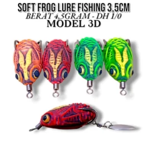 SOFT FRONG LURE FISHING MODEL 3D SIZE 3.5CM WEIGHT 4.5GRM UMBAIT KESTING