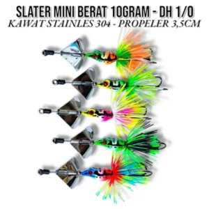 MINI SLATER WEIGHT 10 GRM HOOK 1/0 KESTING BAIT FOR TOMAN FISH AND SNAPBUS FISH AND OTHERS