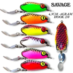 SOFT FROG SAVAGE LURE JAWES FLAVOR SIZE 4.3CM WEIGHT 6GRM HOOK 2/0 UMBAT KESTING