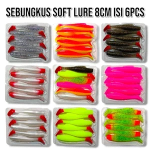 SOFT LURE SIZE 8CM CONTENTS 6PCS SUITABLE FOR SNAPCOT AND OTHER KESTING BAIT