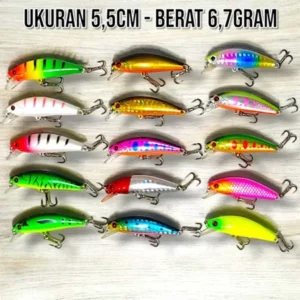 MINNOW REP AGLE SIZE 5.5CM WEIGHT 6.5GRM KESTING BAIT FOR AMPALA FISH AND OTHERS