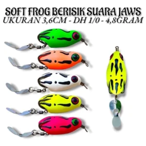 SOFT FROG NOISY JAWS SOUND SIZE 3.6CM WEIGHT 4.8GRM HOOK 1/0 KESTING BAIT