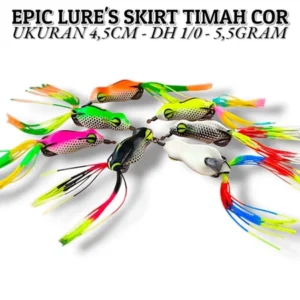 SOFT FROG EPIC LURE MODEL SKRIT TIMAH COR UKURAN 3,5CM 4,5 CM UMPAN KESTING