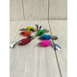 SOFT FROG MODEL CURUT TENGEMBING DOUBLE BLADE COR TIN SIZE 3.5CM KESTING BAIT