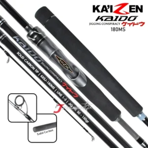 Joran KAIZEN KAIDO | 180 | PE 1-3 s/d 3-5 | Solid Carbon | Spinning | Jigging | Freshwater Saltwater