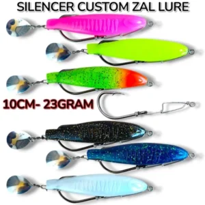 ONE PCS SILENCER CUSTOM ZAL LURE SIZE 10CM WEIGHT 23GRM KESTING BAIT FOR TOMAN FISH AND OTHERS