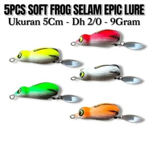 Soft FRONG Model Diving/Submerging EPIC Lure Size 4.5CM and 5CM Kesting Bait