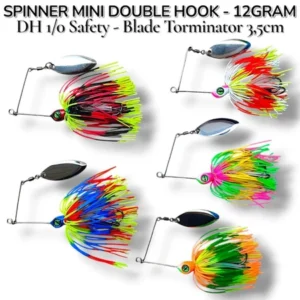 Spinner Mini Double Hook Weighing 12g Kesting Bait