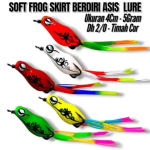 Soft FRONG Skirt Standing Asis Size 4Cm Hook 2/0 Kesting Bait